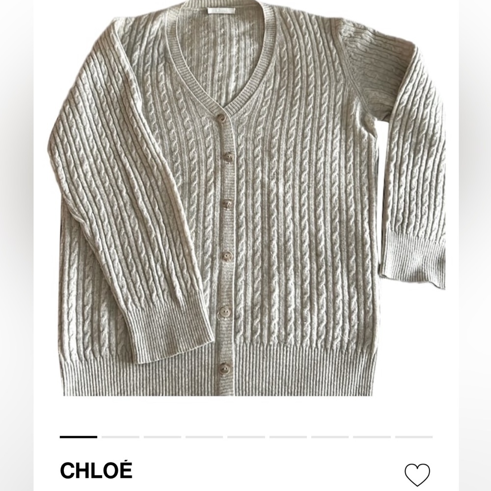 Chloe Cream Cable Knit Sweater